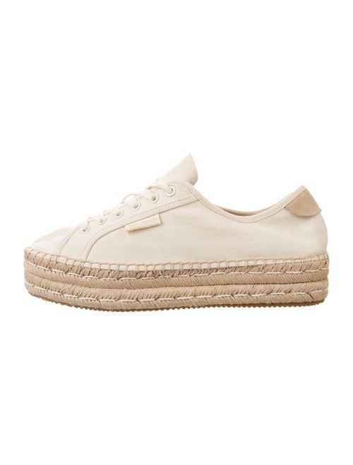 Tory Burch Canvas Tweed Pattern Espadrille Sneakers