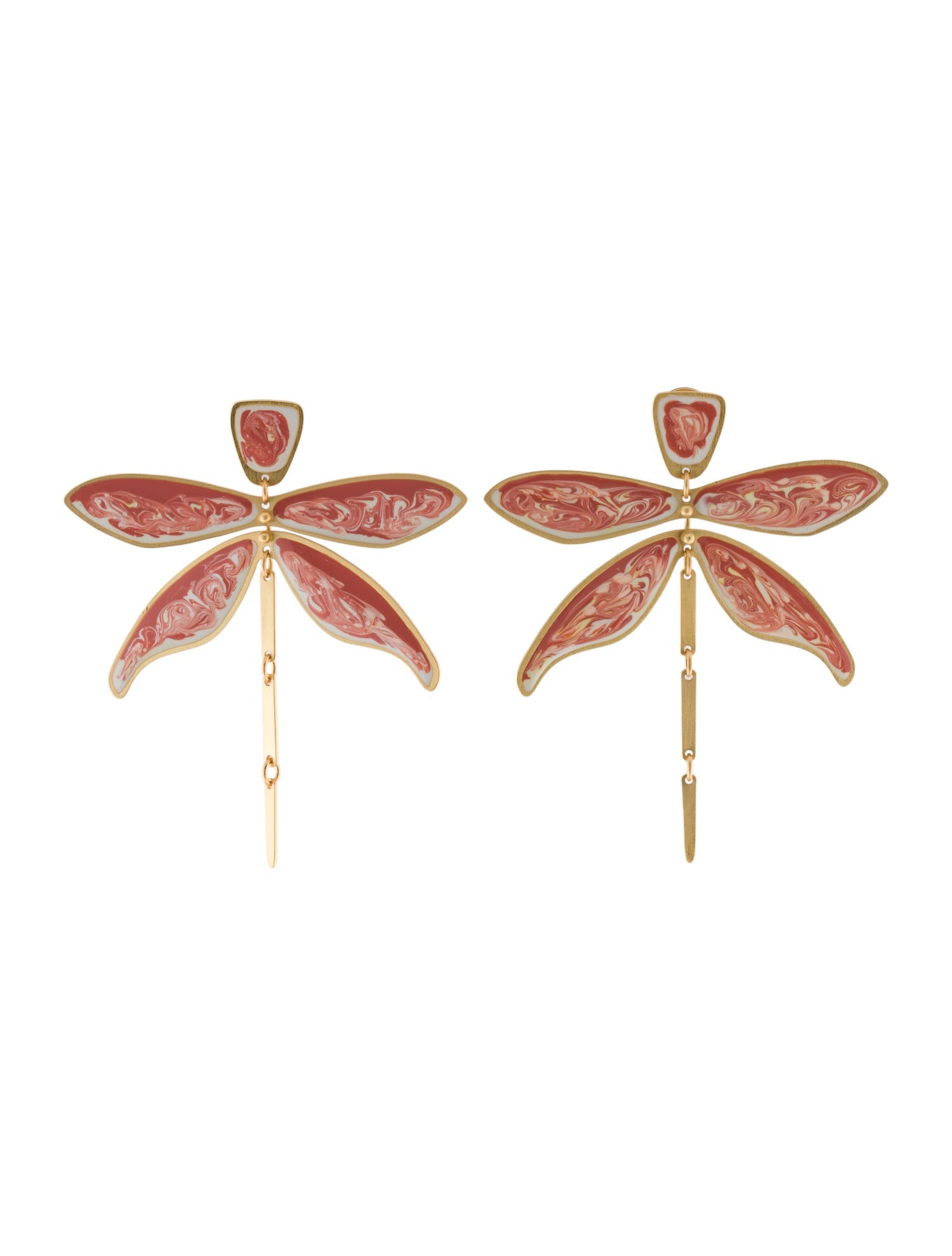Tory Burch Enamel Dragonfly Earrings