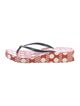 Tory Burch Rubber Polka Dot Print Flip Flops