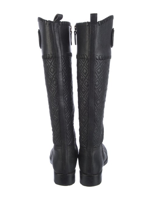 Tory Burch Leather Whipstitch Trim Riding Boots