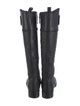 Tory Burch Leather Whipstitch Trim Riding Boots