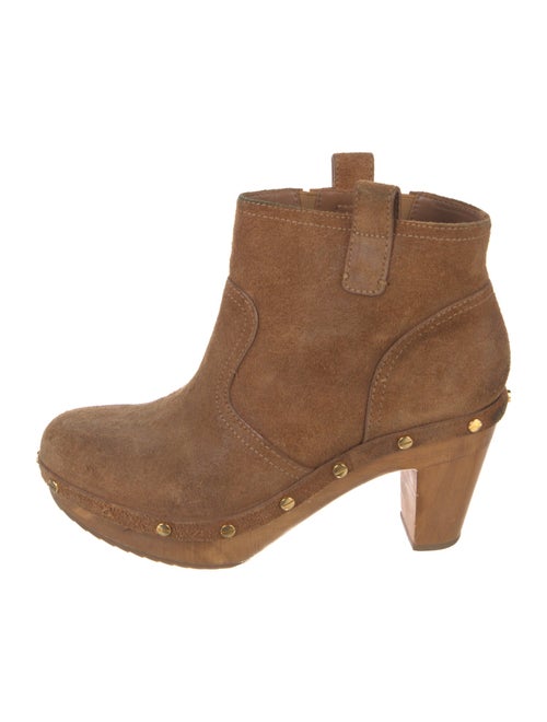 Tory Burch Suede Studded Accents Boots