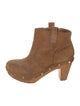 Tory Burch Suede Studded Accents Boots