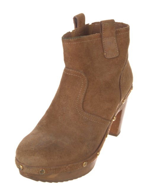 Tory Burch Suede Studded Accents Boots
