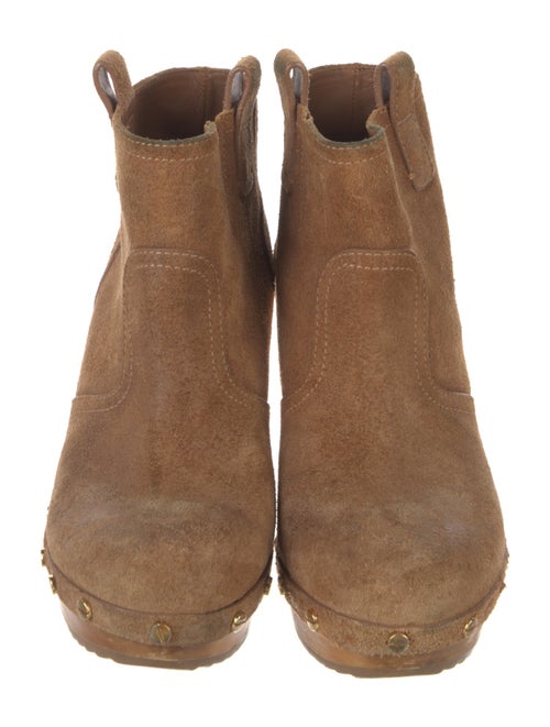 Tory Burch Suede Studded Accents Boots