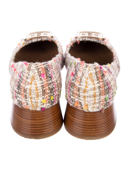 Tory Burch Tweed Pattern Ballet Flats