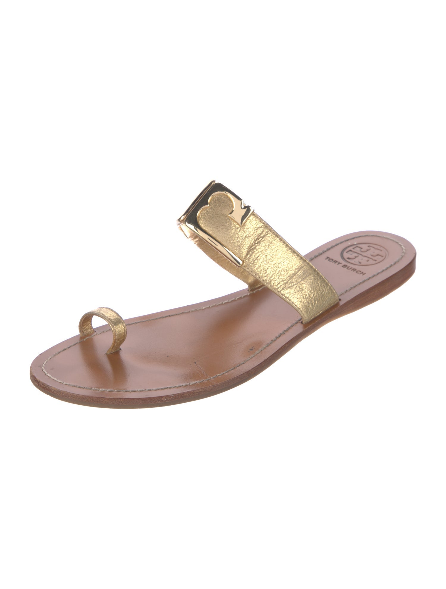 Tory Burch Leather Slides