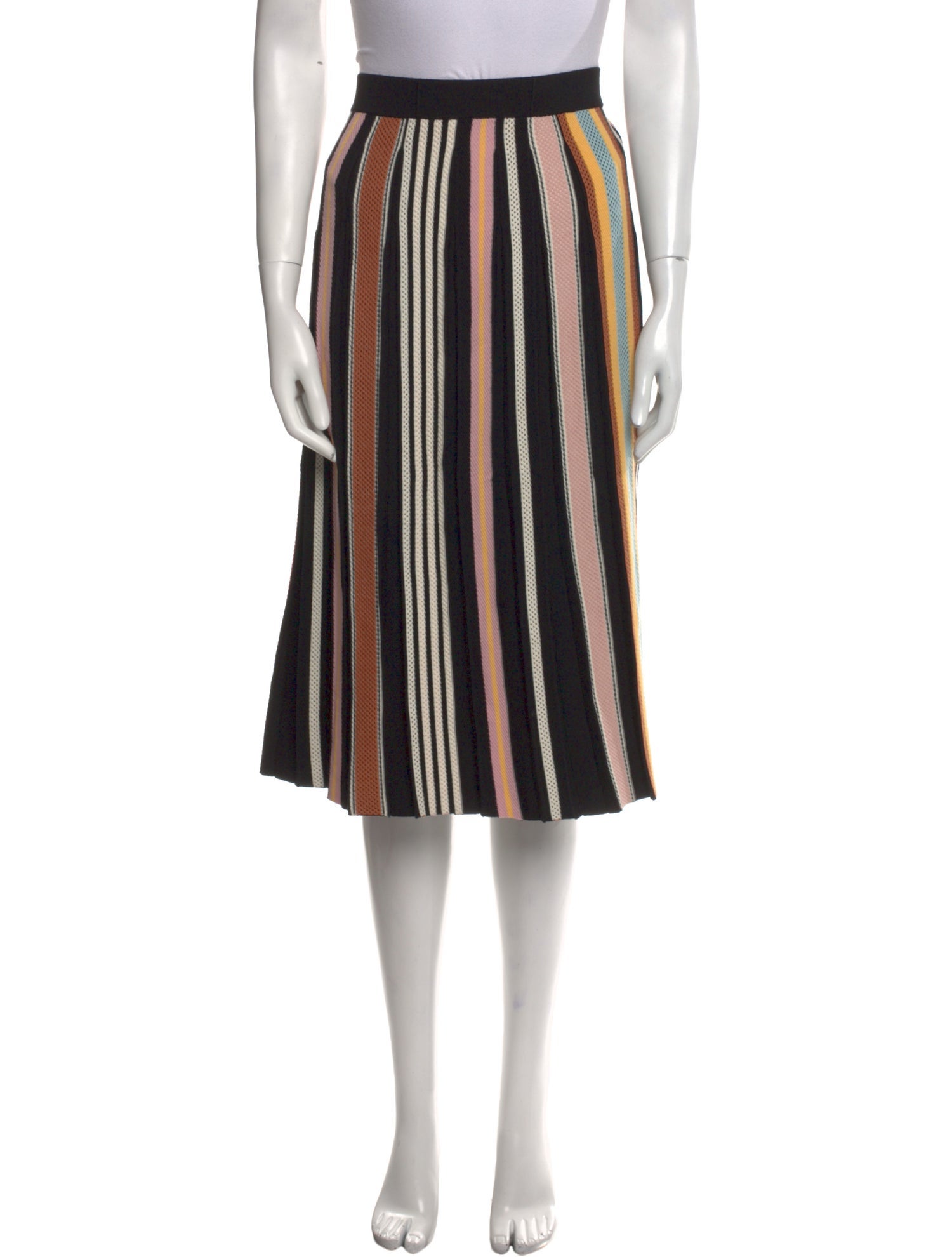 Tory Burch Striped Knee-Length Skirt