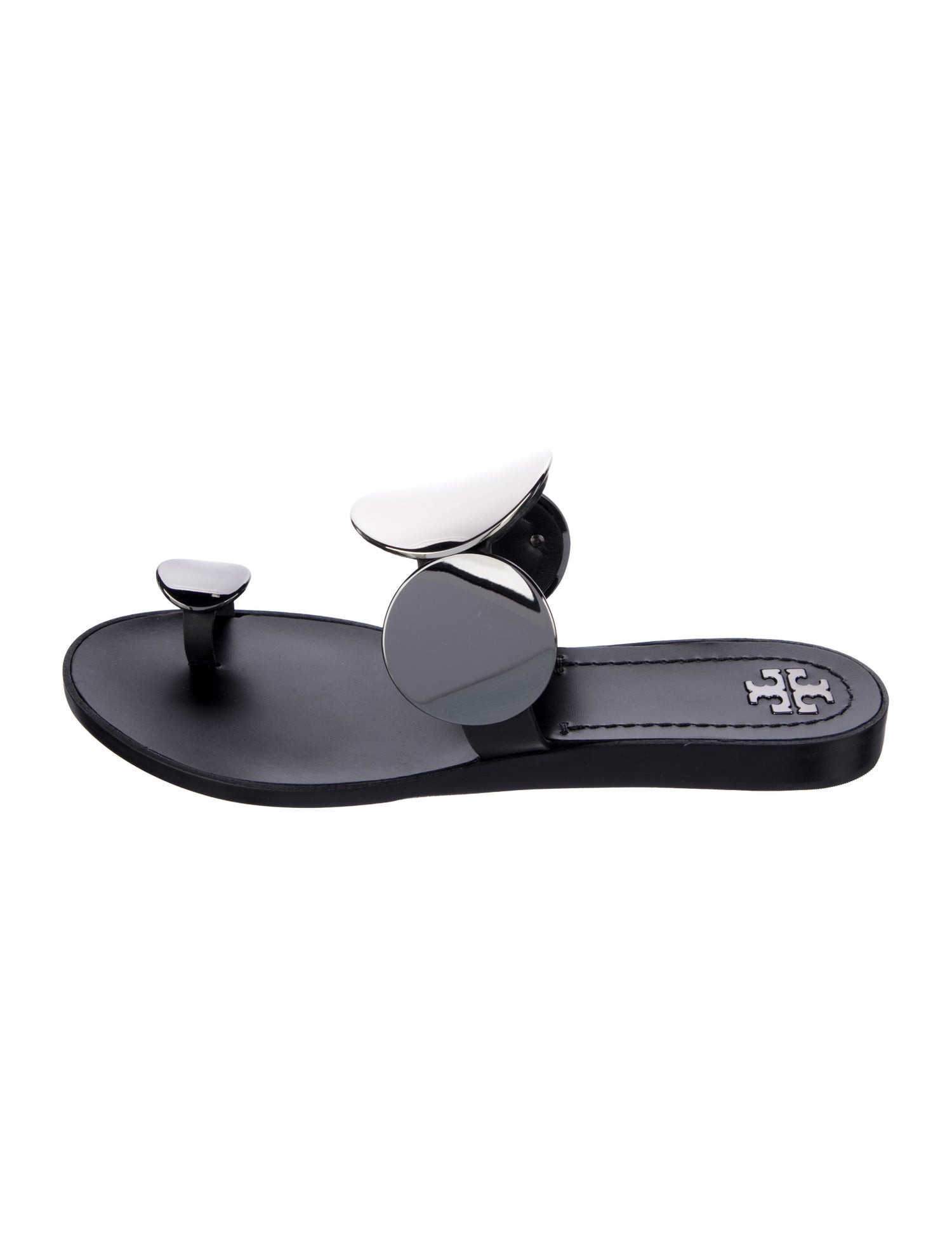 Tory Burch Patos Leather Slides