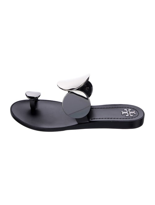 Tory Burch Patos Leather Slides