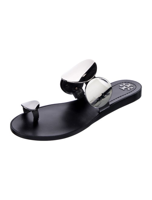 Tory Burch Patos Leather Slides