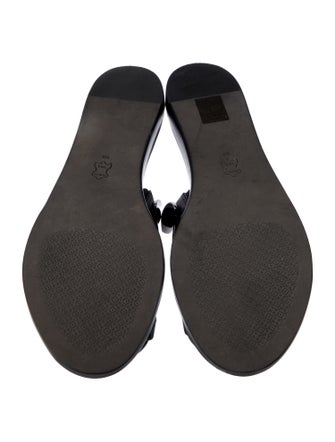 Tory Burch Patos Leather Slides