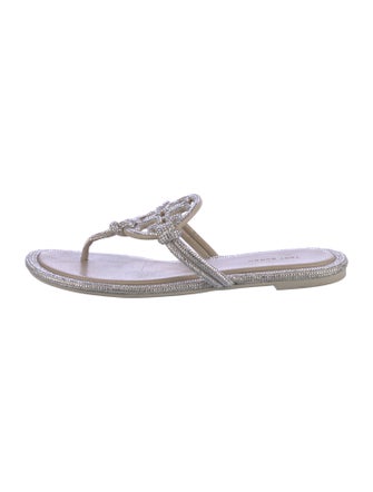 Tory Burch Crystal Crystal Embellishments Slides