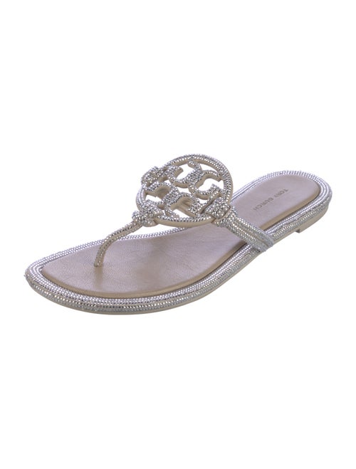 Tory Burch Crystal Crystal Embellishments Slides