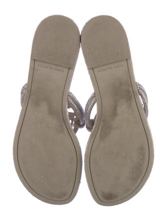 Tory Burch Crystal Crystal Embellishments Slides