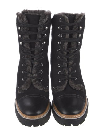 Tory Burch Suede Combat Boots