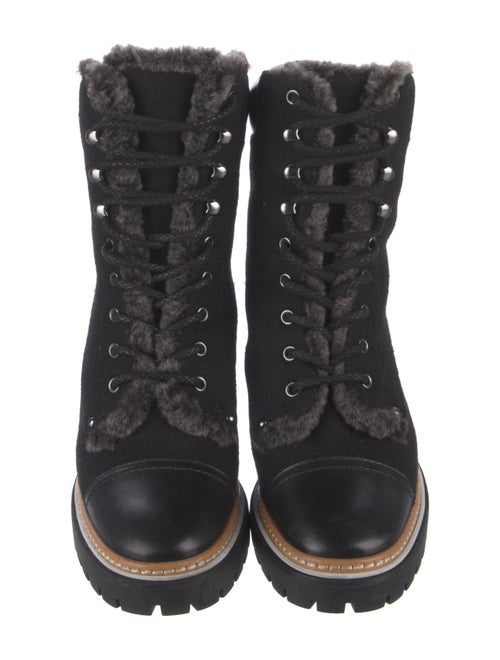 Tory Burch Suede Combat Boots
