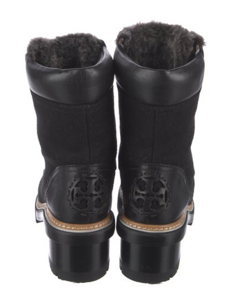 Tory Burch Suede Combat Boots