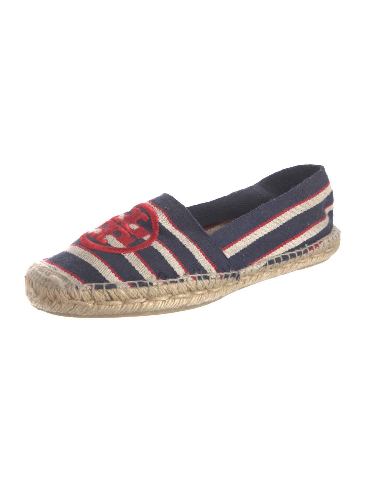 Tory Burch Canvas Striped Espadrilles