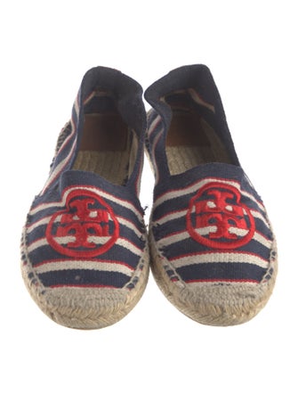 Tory Burch Canvas Striped Espadrilles