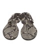 Tory Burch Leather Animal Print Slides