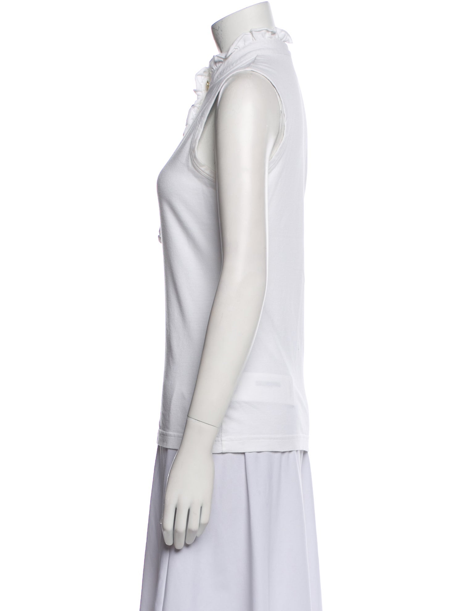 Tory Burch Mock Neck Sleeveless Polo