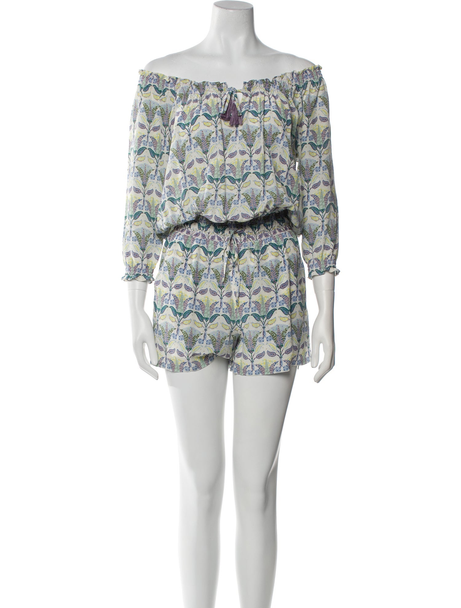 Tory Burch Silk Printed Romper