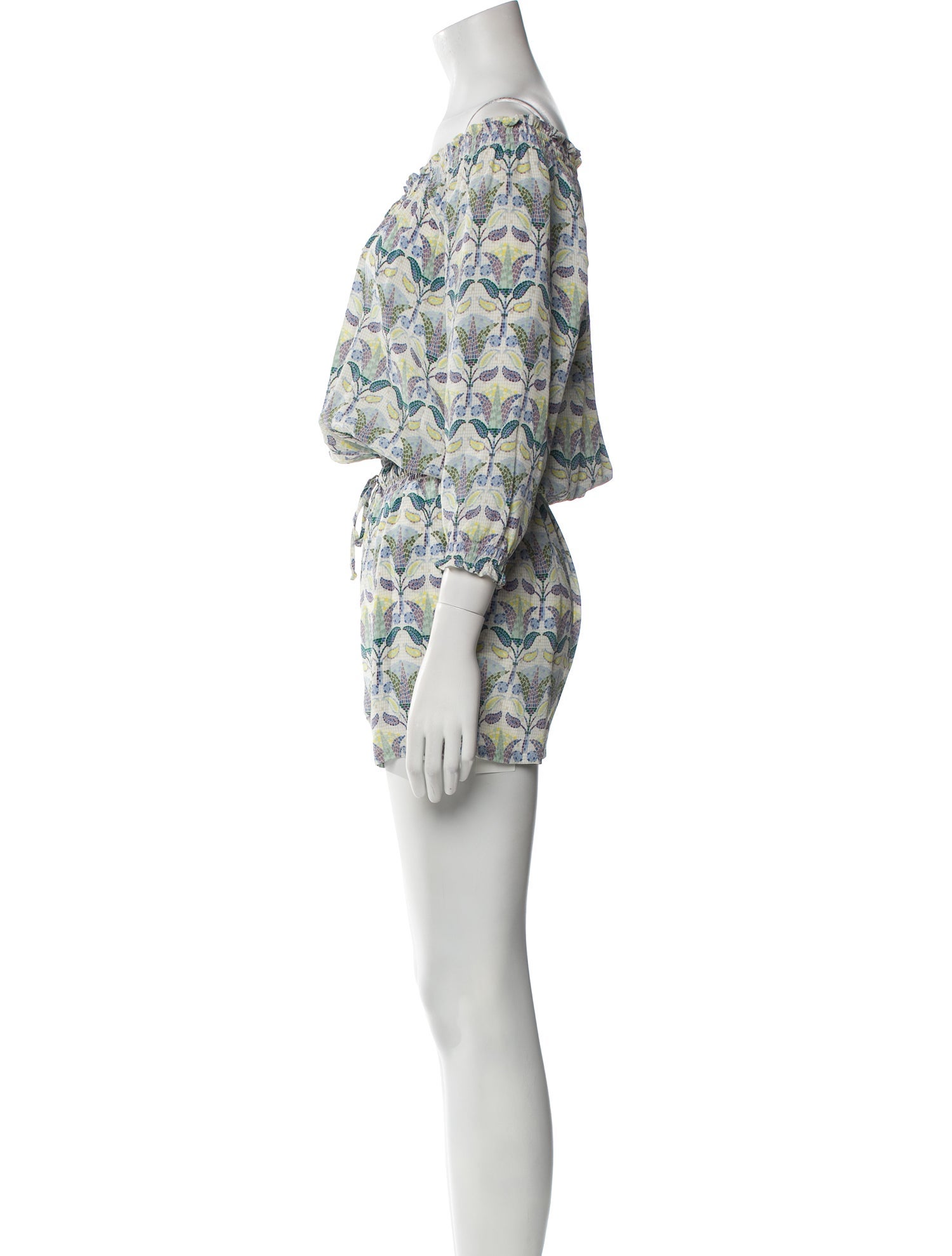 Tory Burch Silk Printed Romper
