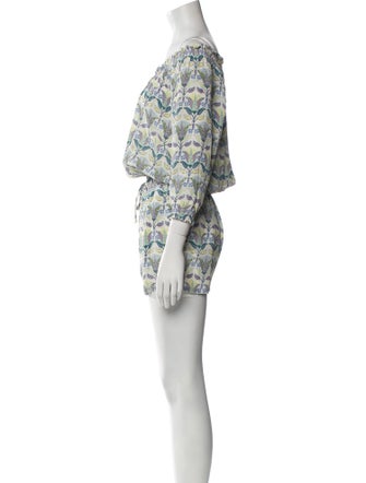 Tory Burch Silk Printed Romper