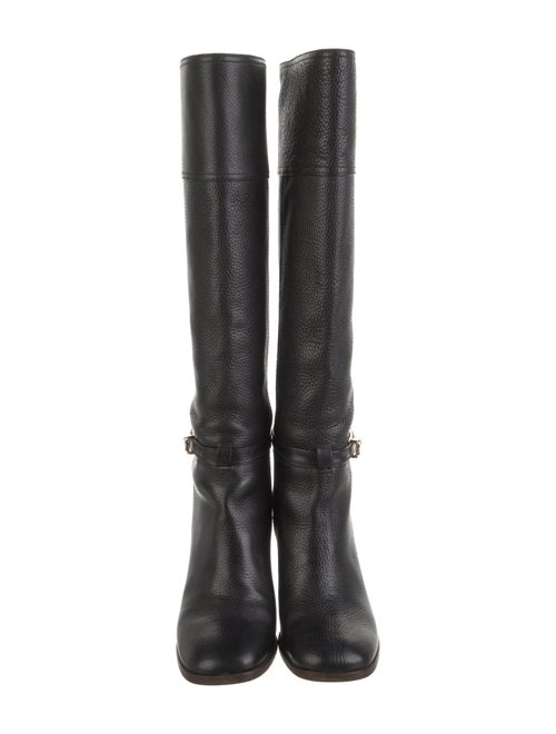 Tory Burch Signature Logo Leather Boots