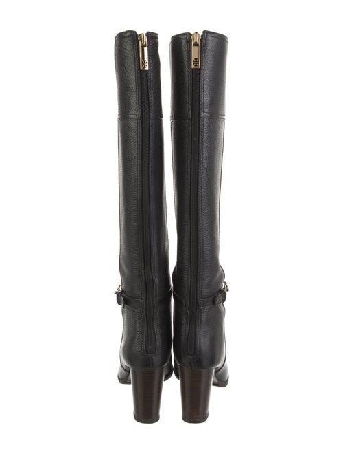 Tory Burch Signature Logo Leather Boots