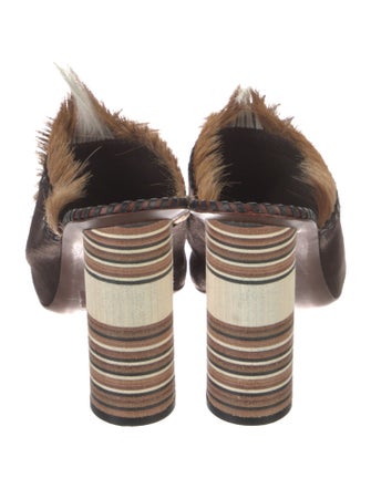 Tory Burch Suede Printed Slides