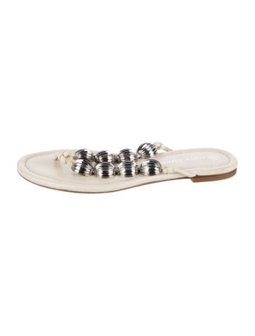 Tory Burch Sandals Leather Slides 7