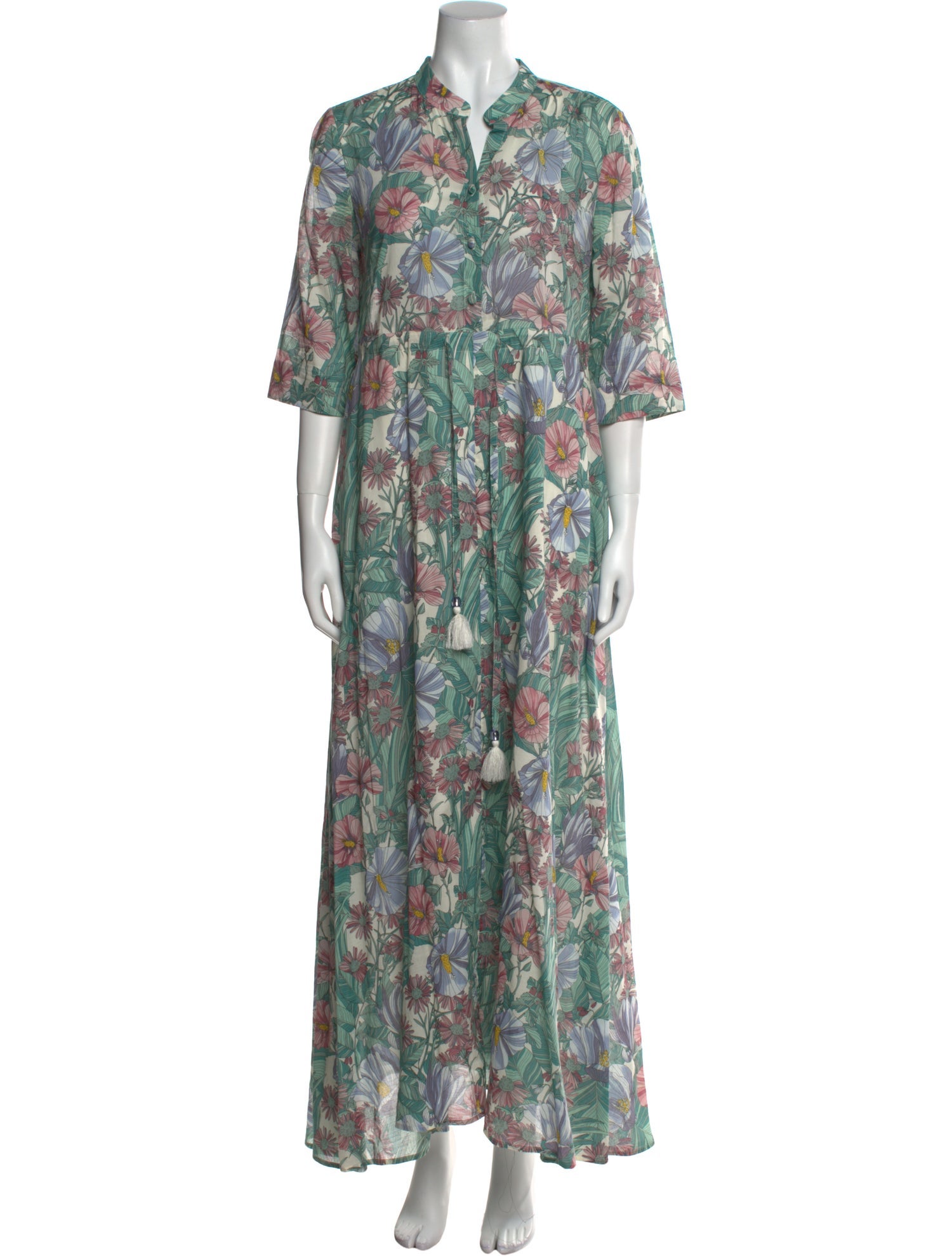 Tory Burch Floral Print Long Dress
