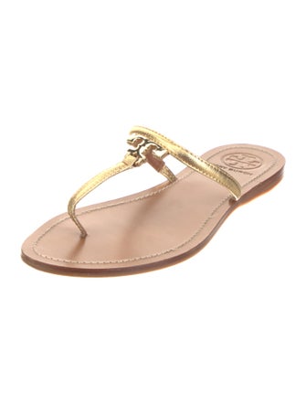 Tory Burch Leather T-Strap Sandals