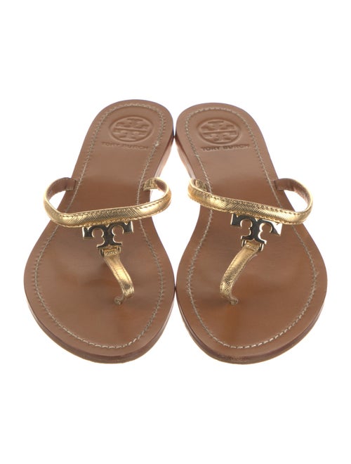 Tory Burch Leather T-Strap Sandals