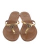 Tory Burch Leather T-Strap Sandals