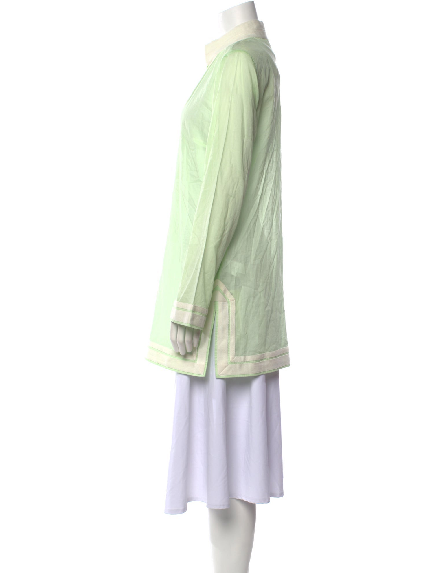 Tory Burch Mock Neck Long Sleeve Tunic