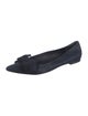 Tory Burch Suede Bow Accents Ballet Flats