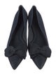Tory Burch Suede Bow Accents Ballet Flats