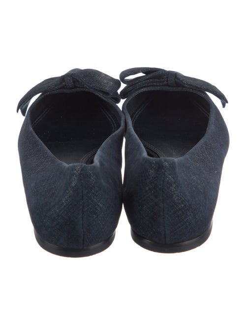 Tory Burch Suede Bow Accents Ballet Flats