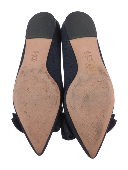 Tory Burch Suede Bow Accents Ballet Flats