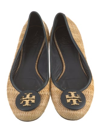 Tory Burch Straw Ballet Flats