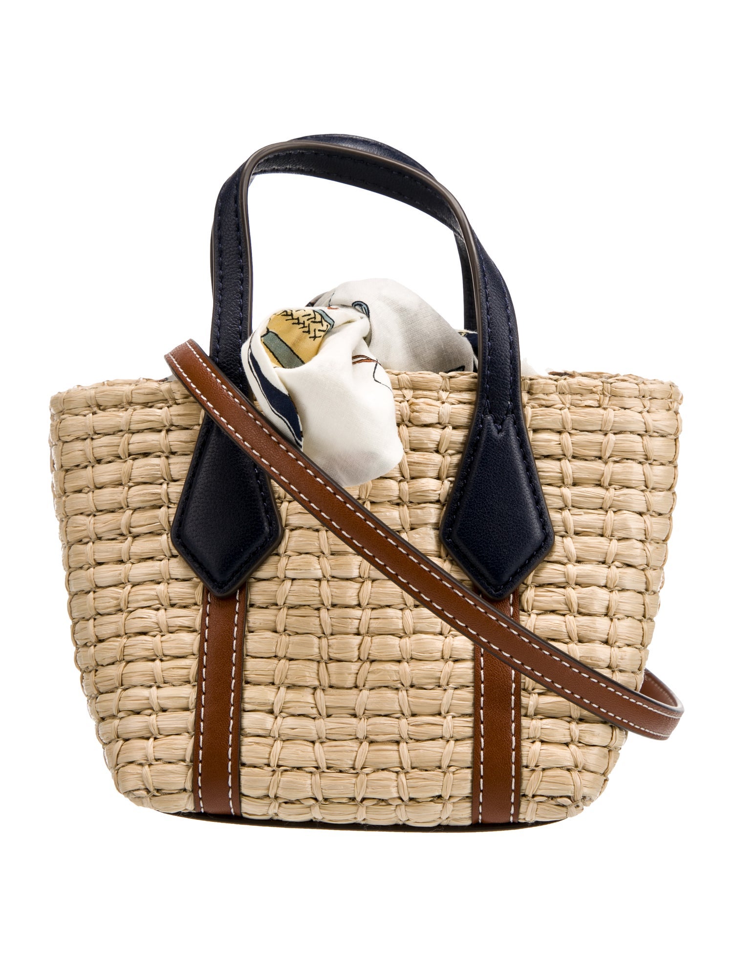 Tory Burch Raffia Bucket Bag