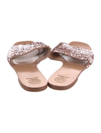 Tory Burch Sequins Sequin Embellishments Slides