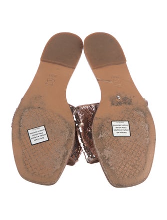 Tory Burch Sequins Sequin Embellishments Slides