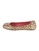 Tory Burch Patent Leather Floral Print Ballet Flats