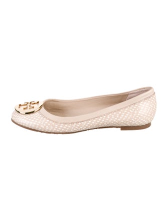 Tory Burch Leather Printed Flats