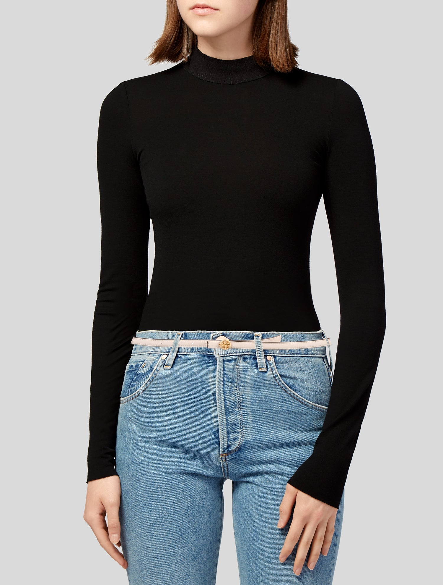Tory Burch Skinny Leather Belt