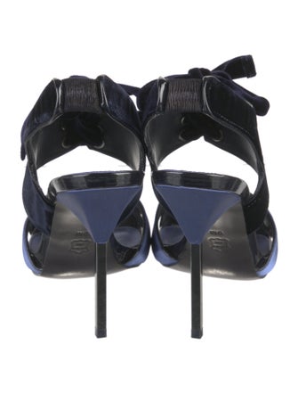 Tory Burch Satin Cutout Accent Slingback Sandals